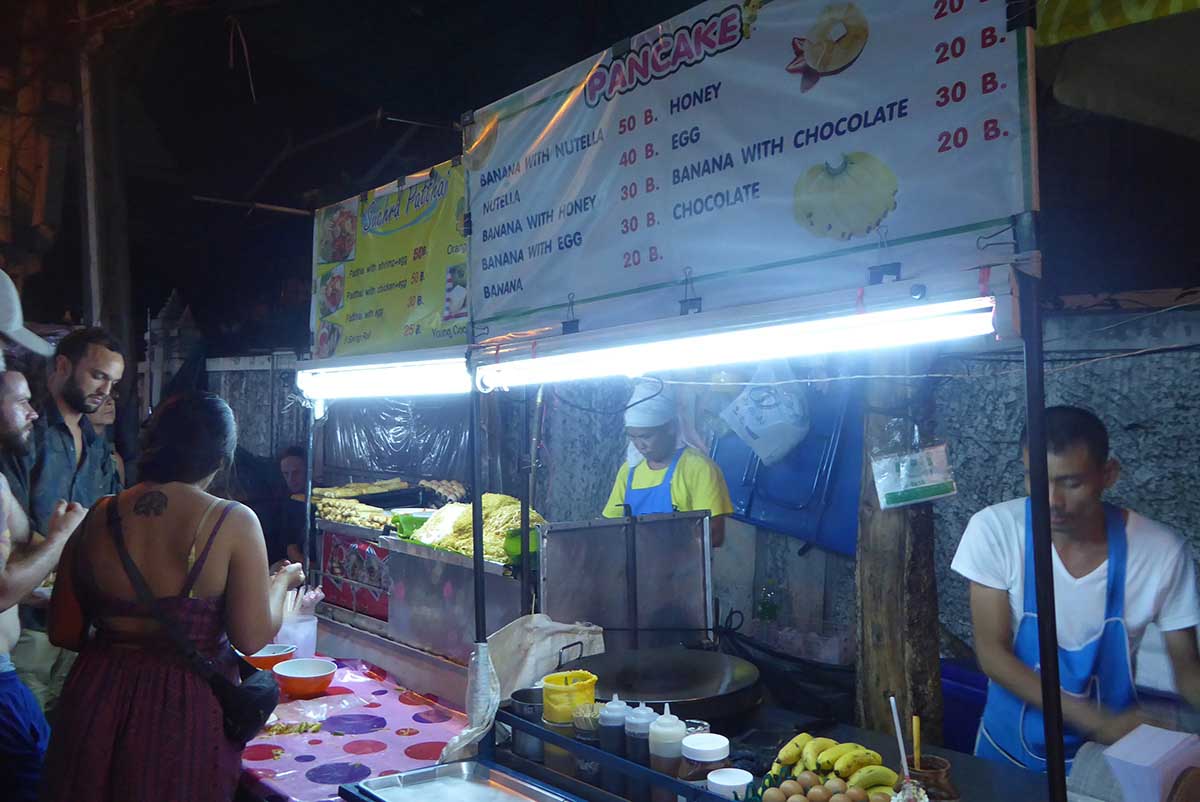 Banana Pancakes at Khaosan Road in Bangkok