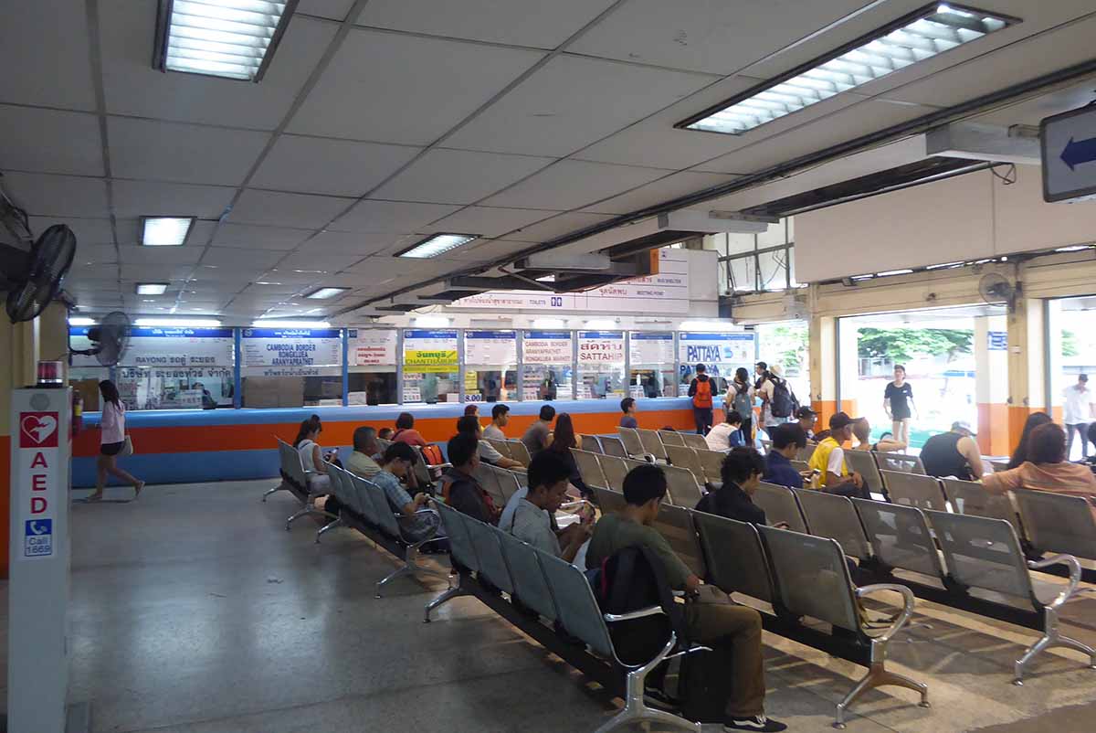 Ekkamai Bus Station in Bangkok