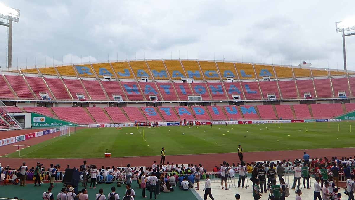 Football in Bangkok Rajamangala national stadium