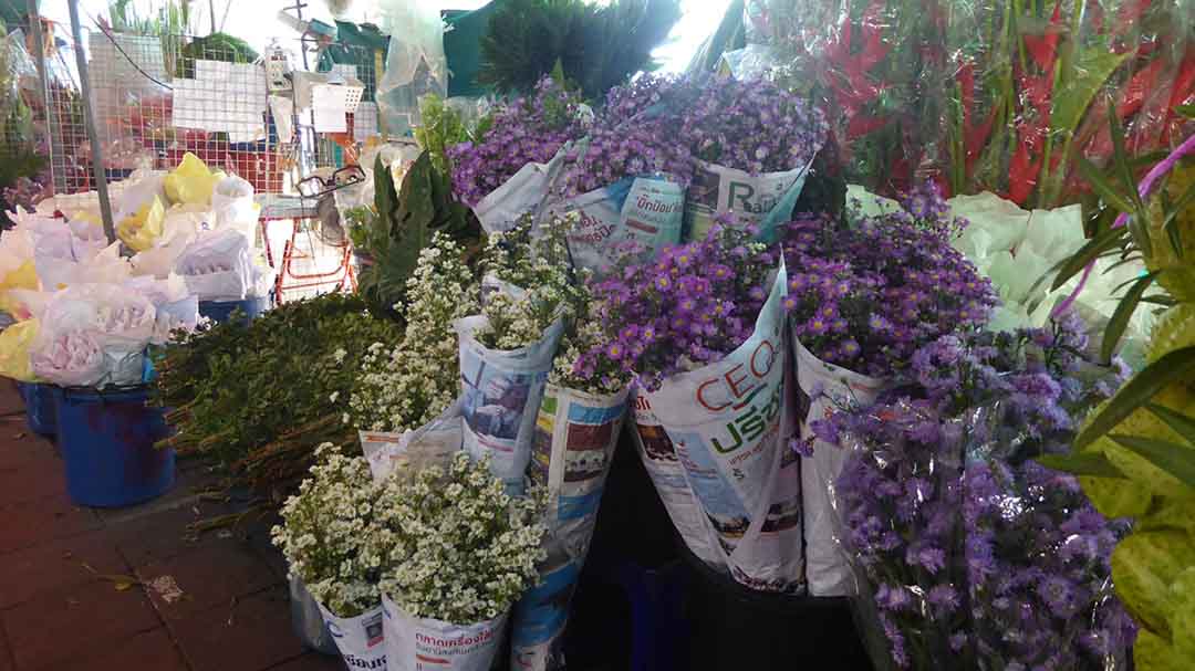 The Flower Market in Bangkok