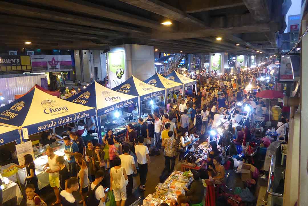 Silom Walking Street Bangkok. Markets in Bangkok.