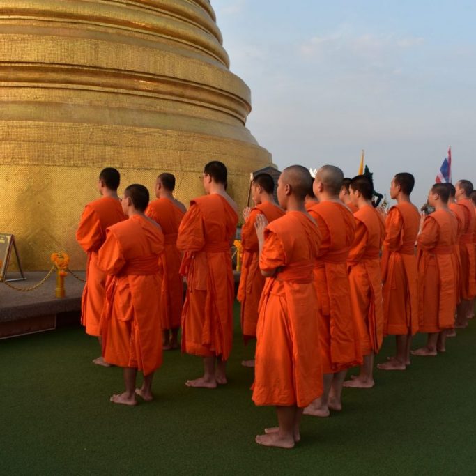The Golden Mountain at Wat Saket in Bangkok Thailand