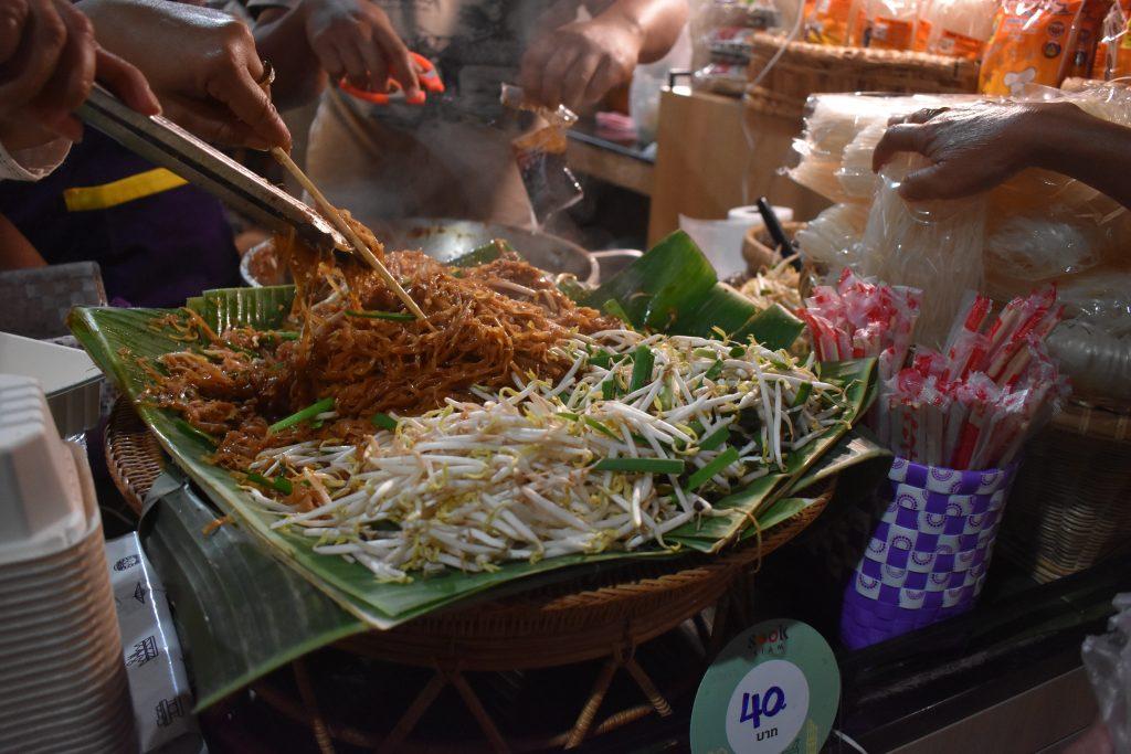 Street food at Sook Siam Icon Siam in Bangkok Thailand