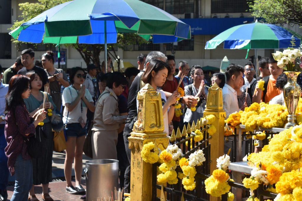 The Erawan Shrine in Bangkok