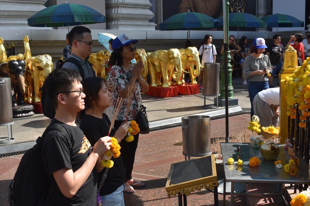 The Erawan Shrine in Bangkok