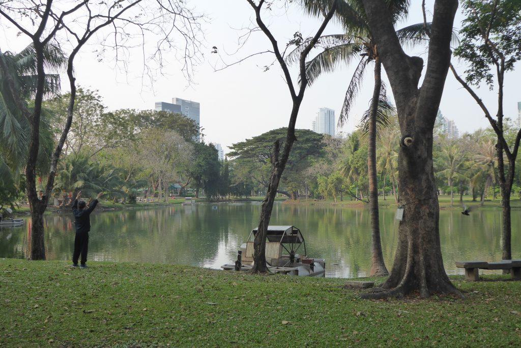 Lumphini park in Bangkok