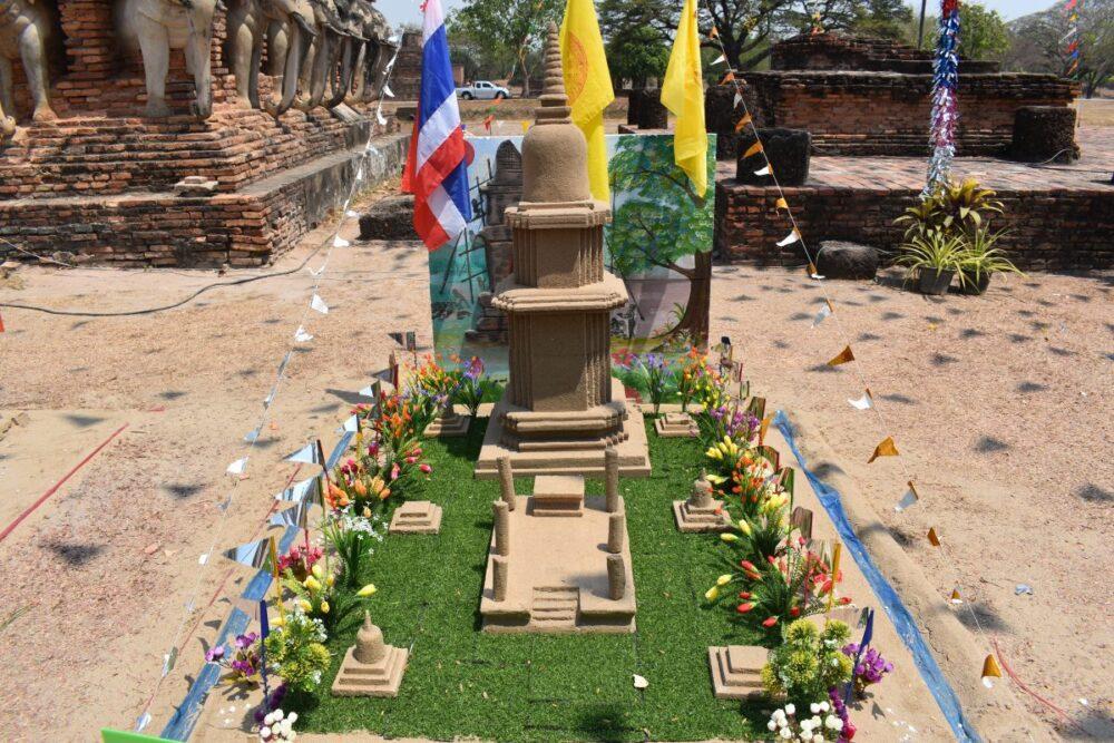 Songkran sand pagodas