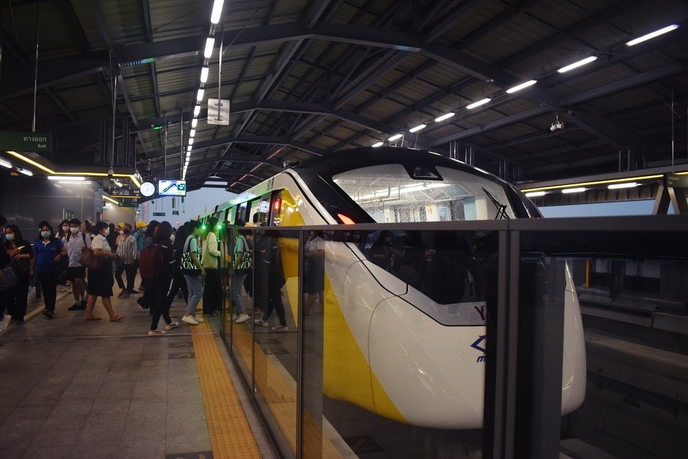 MRT Yellow Line in Bangkok