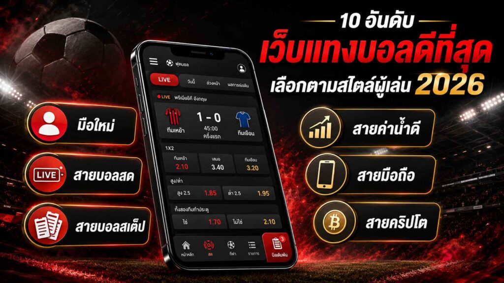เว็บแทงบอลดีที่สุด