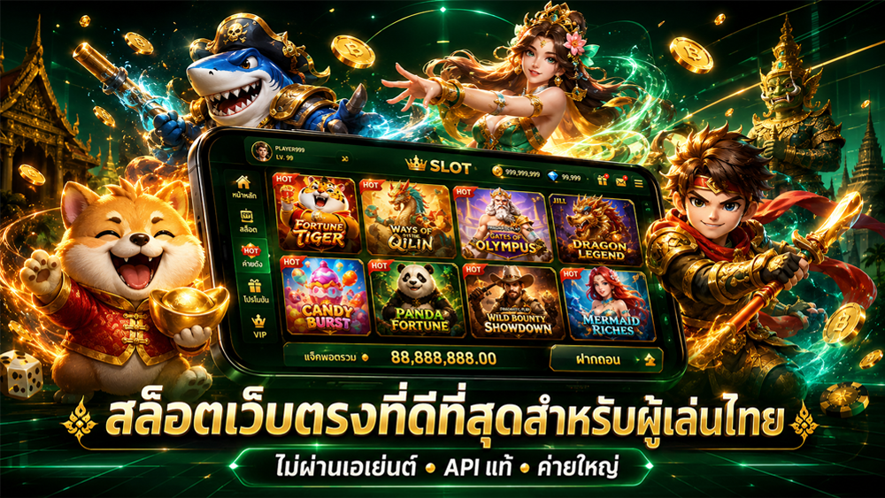 สล็อตเว็บตรงที่ดีที่สุดสำหรับผู้เล่นไทย