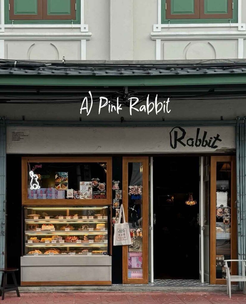 A Pink Rabbit at Chinatown Bangkok